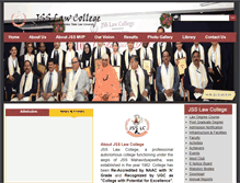 Tablet Screenshot of jsslawcollege.in
